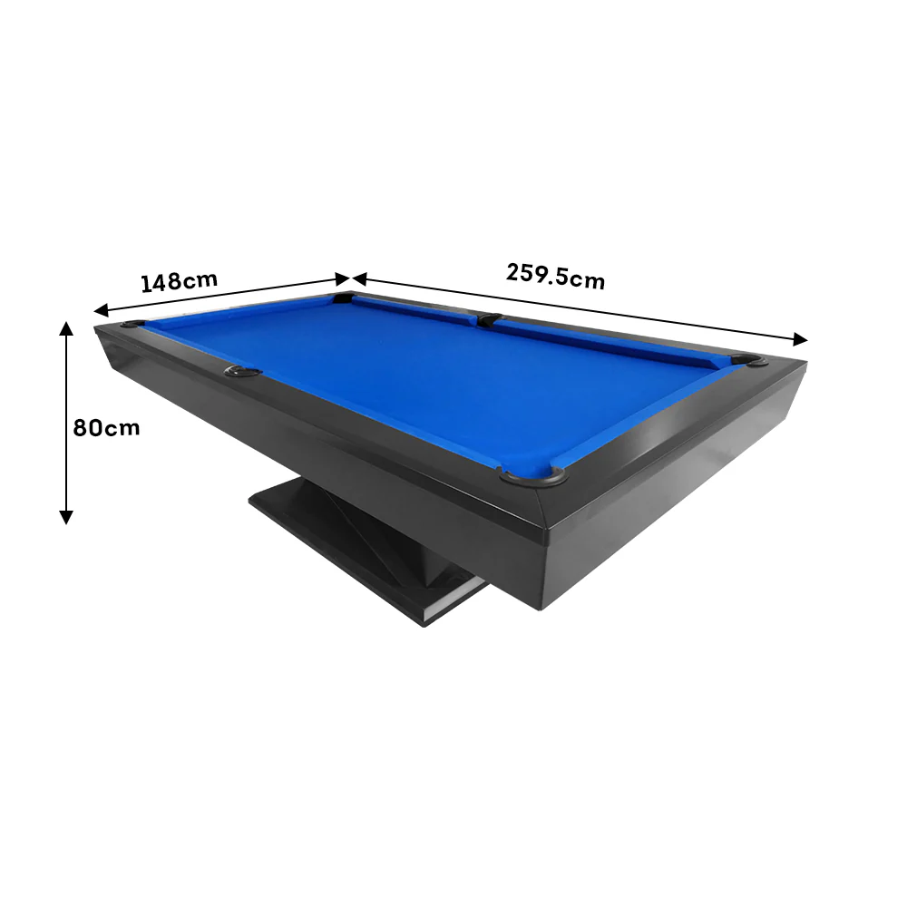 QUESLA WP06 8FT Slate Pool Snooker Table Billiards Table - Blue&Black - Image 8