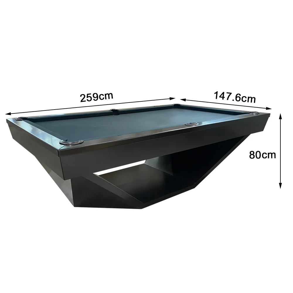 QUESLA WP11 8FT Luxury Slate Billiard Table w/ Free Accessories Pool Table-Black&Grey - Image 13