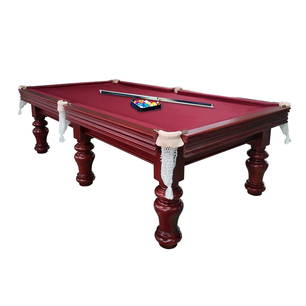 QUESLA HESTIA 9FT Slate Pool Snooker Table Billiards Table - Mahogany - Image 6