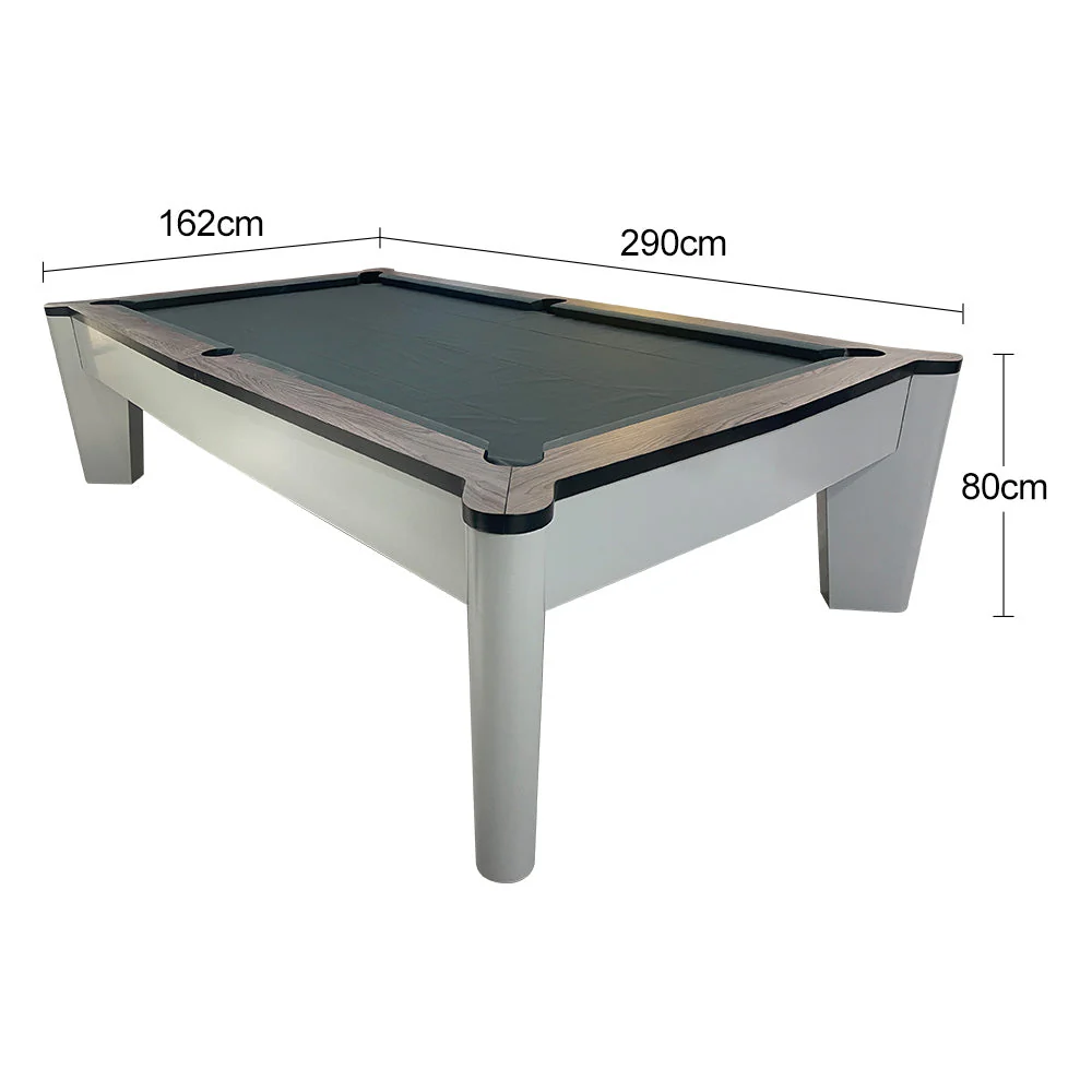 QUESLA G02 9FT Slate Billiard Table w/ Free Accessories Pool Table - Grey&Grayish Blue - Image 5