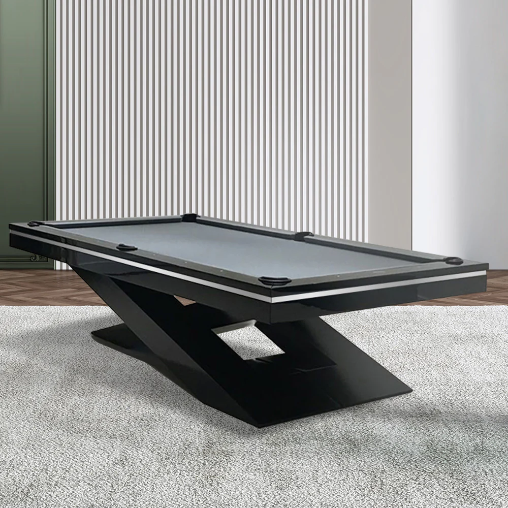 QUESLA WP09 9FT Slate Billiard Table w/ Free Accessories Pool Table 25mm Slate - Black&Black - Image 10
