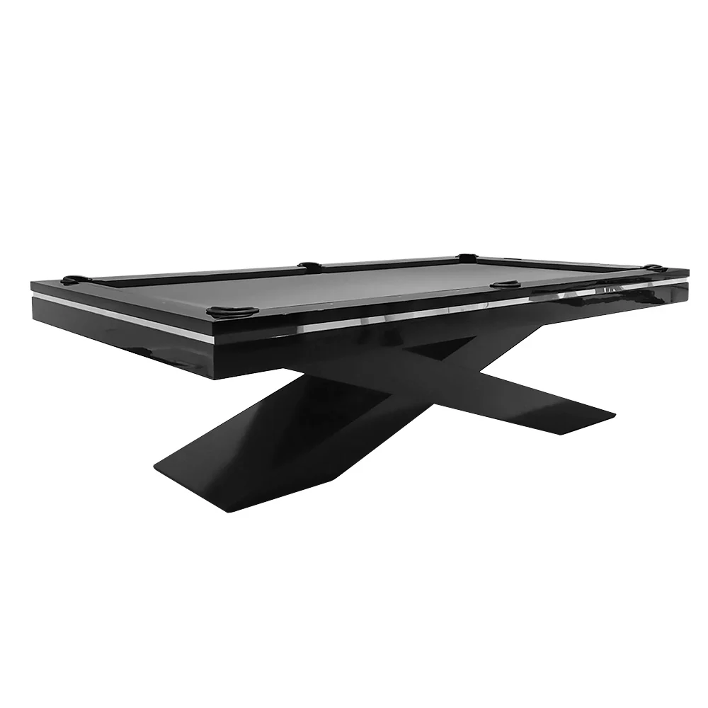 QUESLA WP09 9FT Slate Billiard Table w/ Free Accessories Pool Table 25mm Slate - Black&Black - Image 12