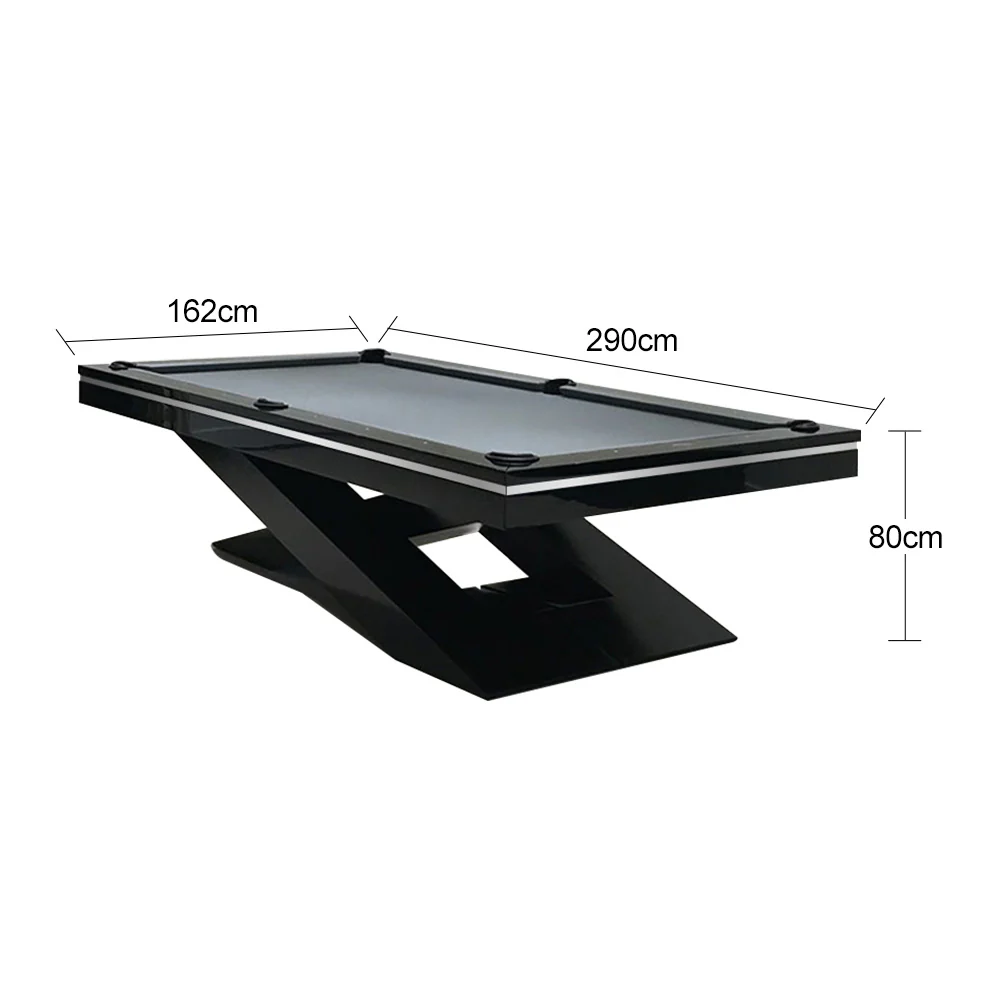 QUESLA WP09 9FT Slate Billiard Table w/ Free Accessories Pool Table 25mm Slate - Black&Black - Image 13