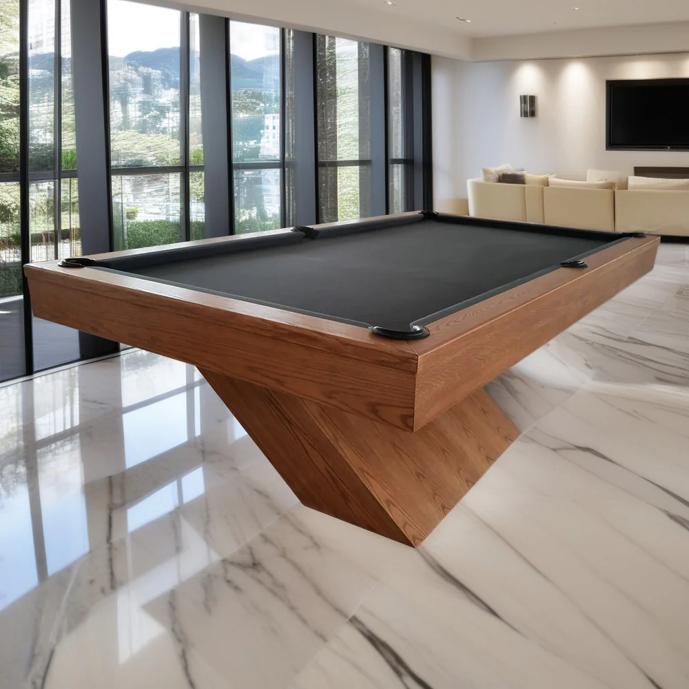QUESLA WY20 9FT Luxury Slate Billiard Table w/ Free Accessories Pool Table 3 PCS Slate - Yellow&Dark Grey - Image 8