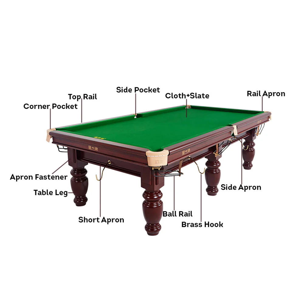 XINGPAI XW118 9FT Chinese Luxury Slate Table Pool Table - Image 5