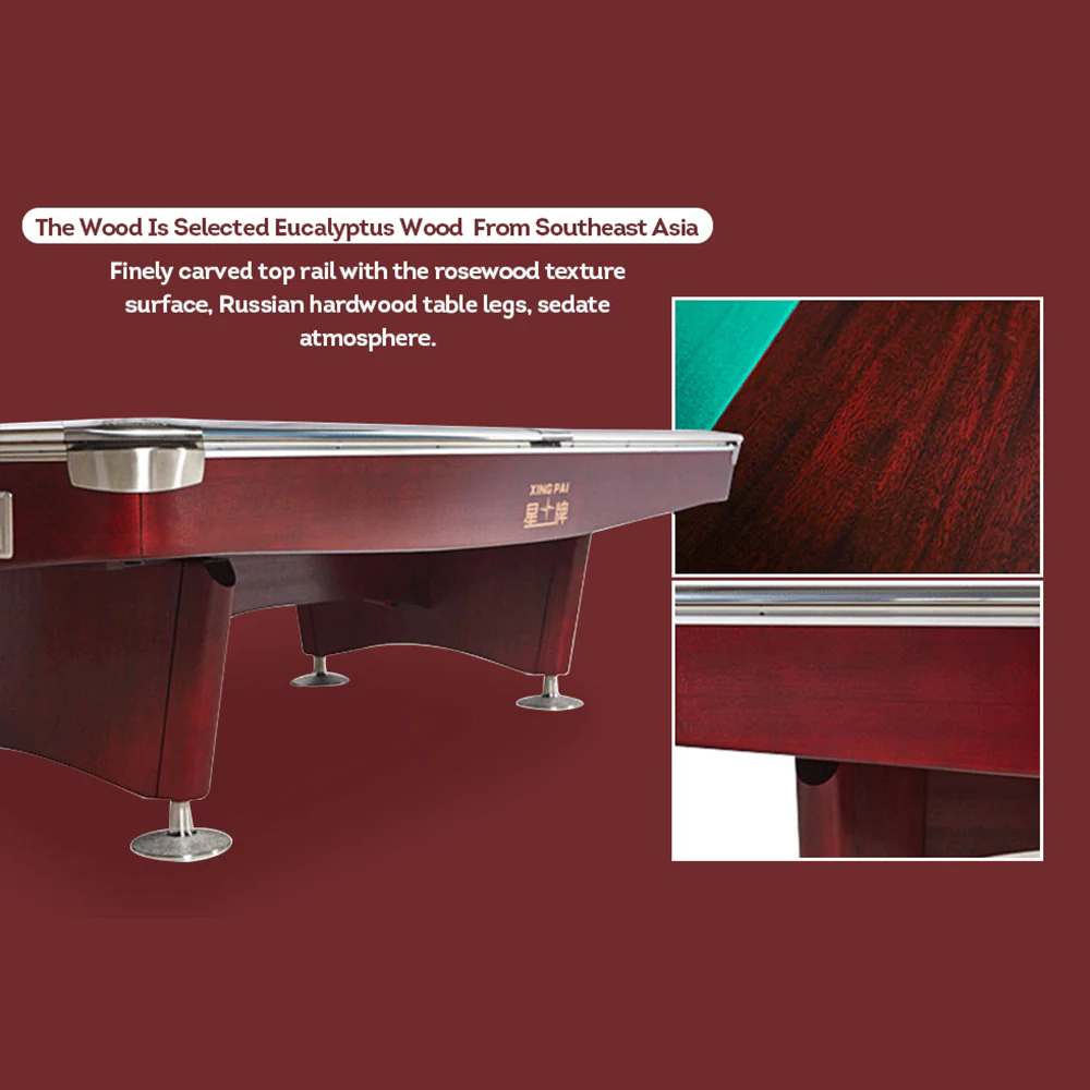 XINGPAI XW136 9FT American Pool Table TOURNAMENT Fancy Nine Ball Pool Table Open Pool Table - Image 8