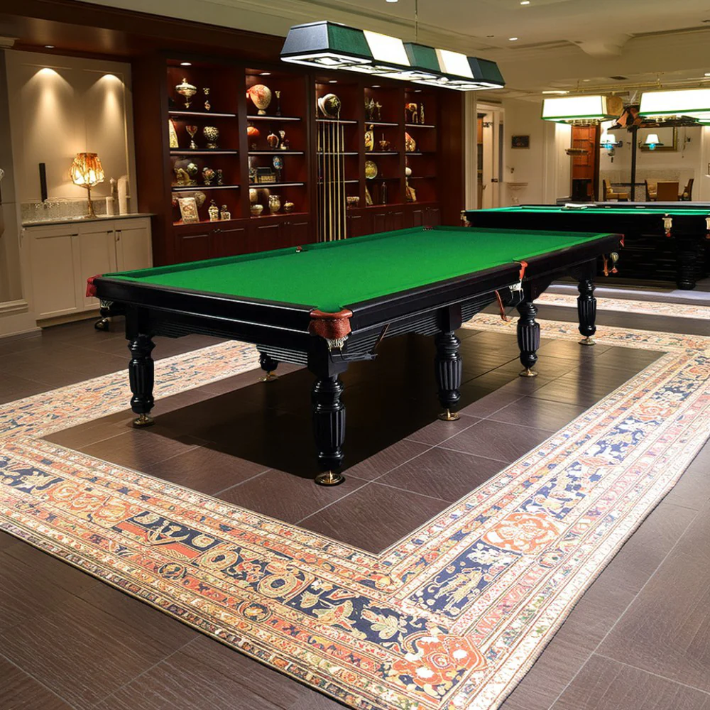 QUESLA 45mm Thickness Slate 12FT Luxury Snooker/Billiard Table - Black&Green - Image 7