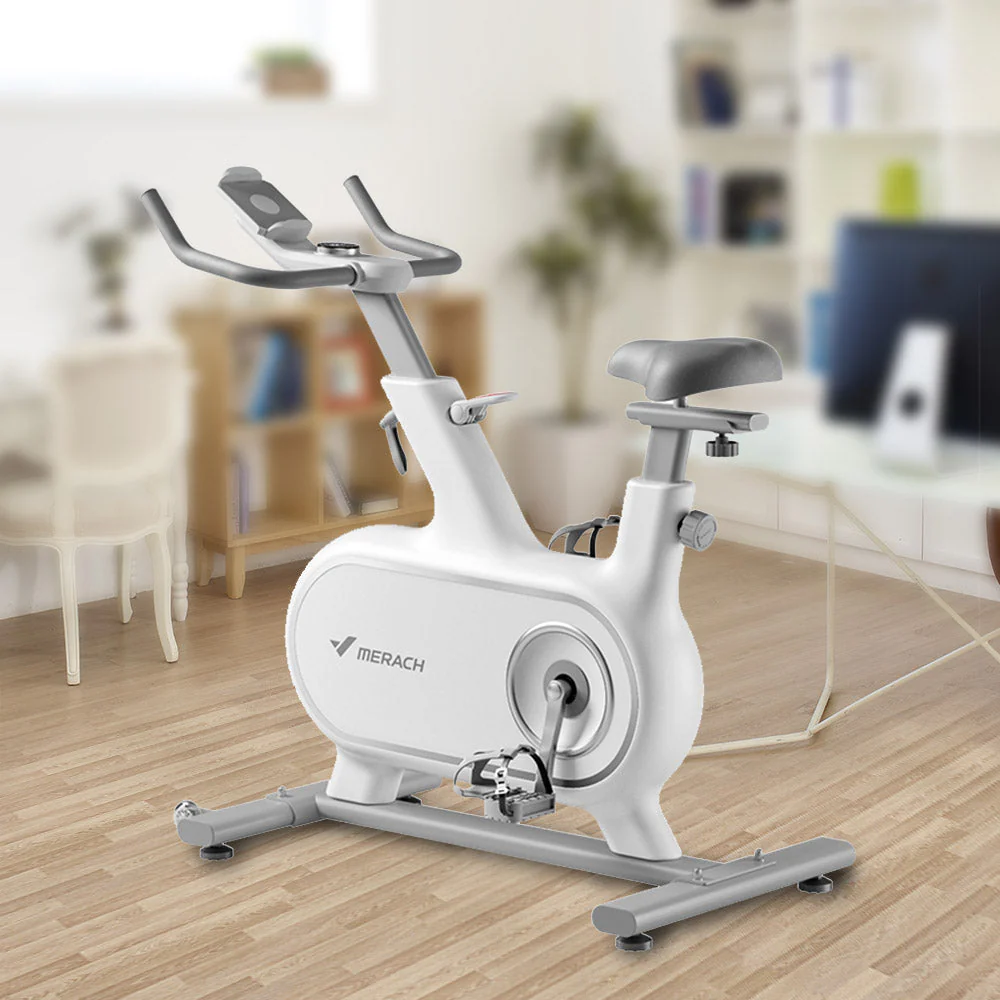 FITPRO MRS06 6KG Flywheel Spin Bike Home Gym Train - White - Image 3