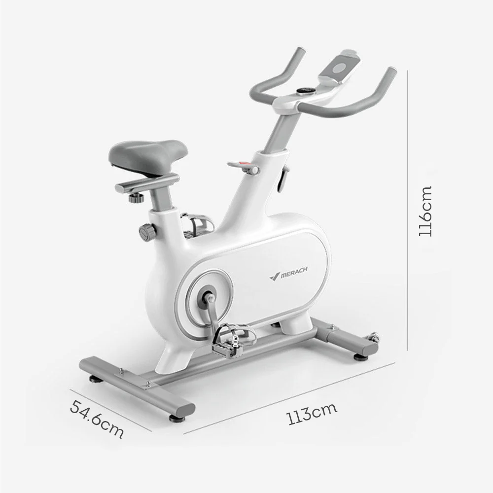 FITPRO MRS06 6KG Flywheel Spin Bike Home Gym Train - White - Image 5