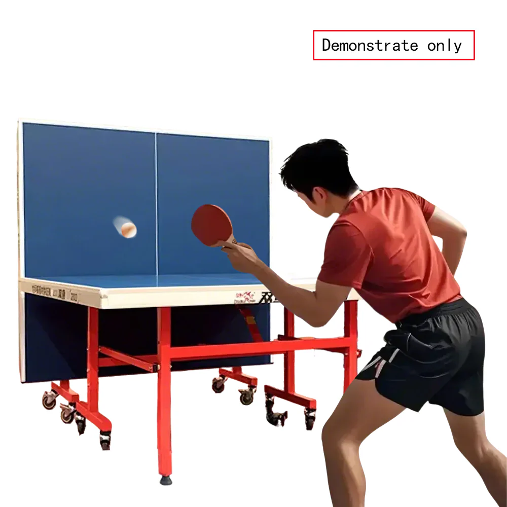 DOUBLE FISH 603 Indoor 18mm Blue Foldable Solo Play Table Tennis Pingpong Table-Bats Balls Net ITTF Approve - Image 7