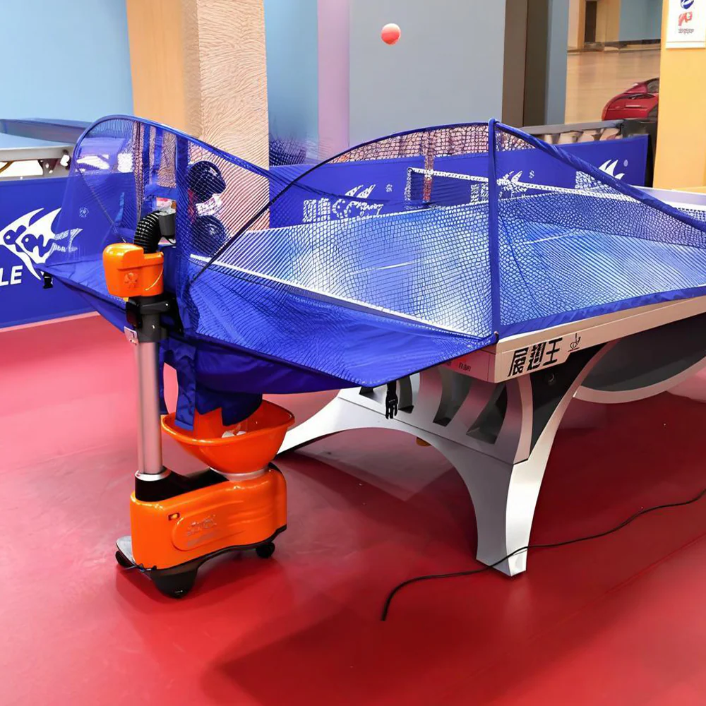 DOUBLE FISH DF E8 Double Rotor Driven Table Tennis Terving Machine-Orange - Image 3