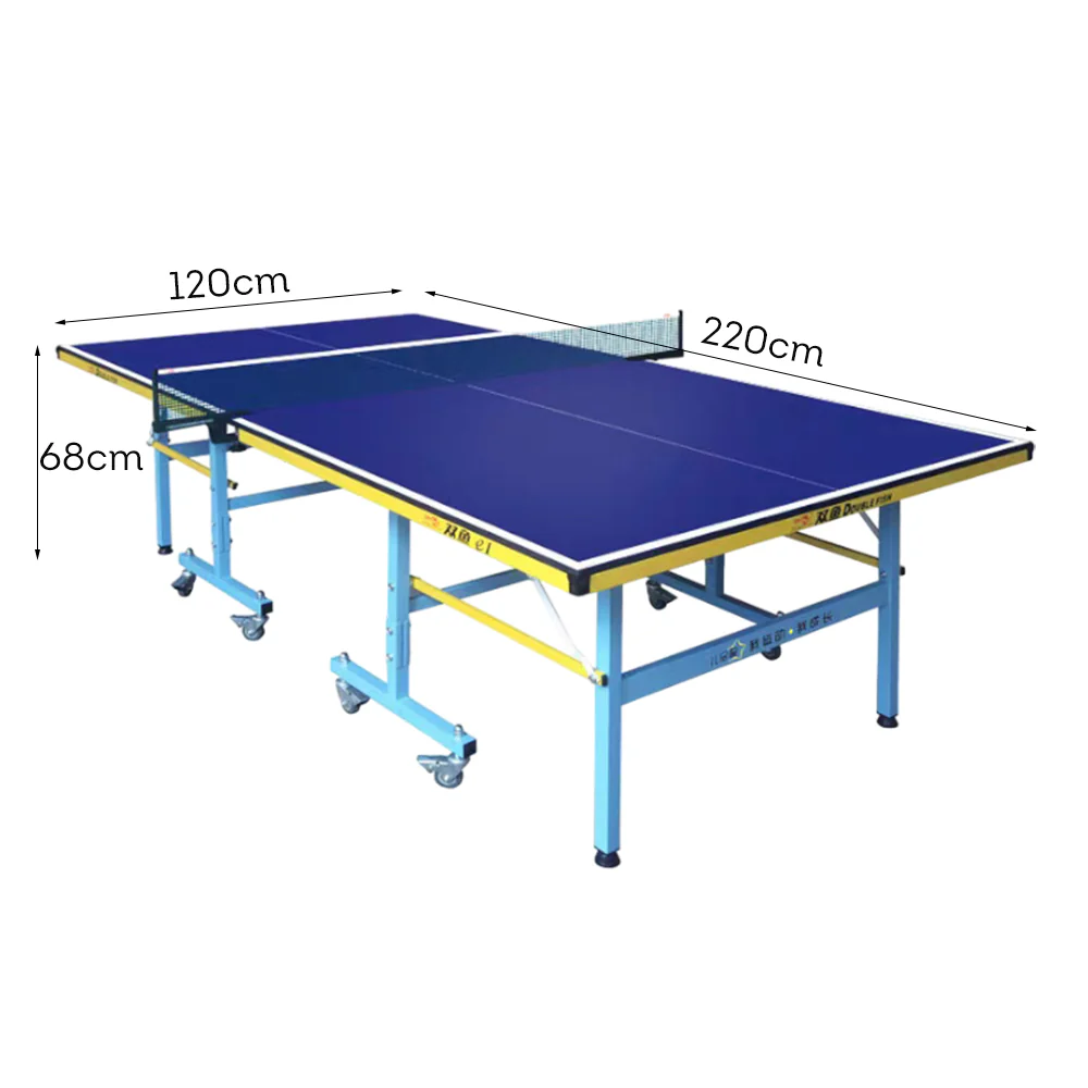 DOUBLE FISH E1 Indoor 15mm Blue Table Tennis Pingpong Table-Bats Balls Net ITTF Approve - Image 13