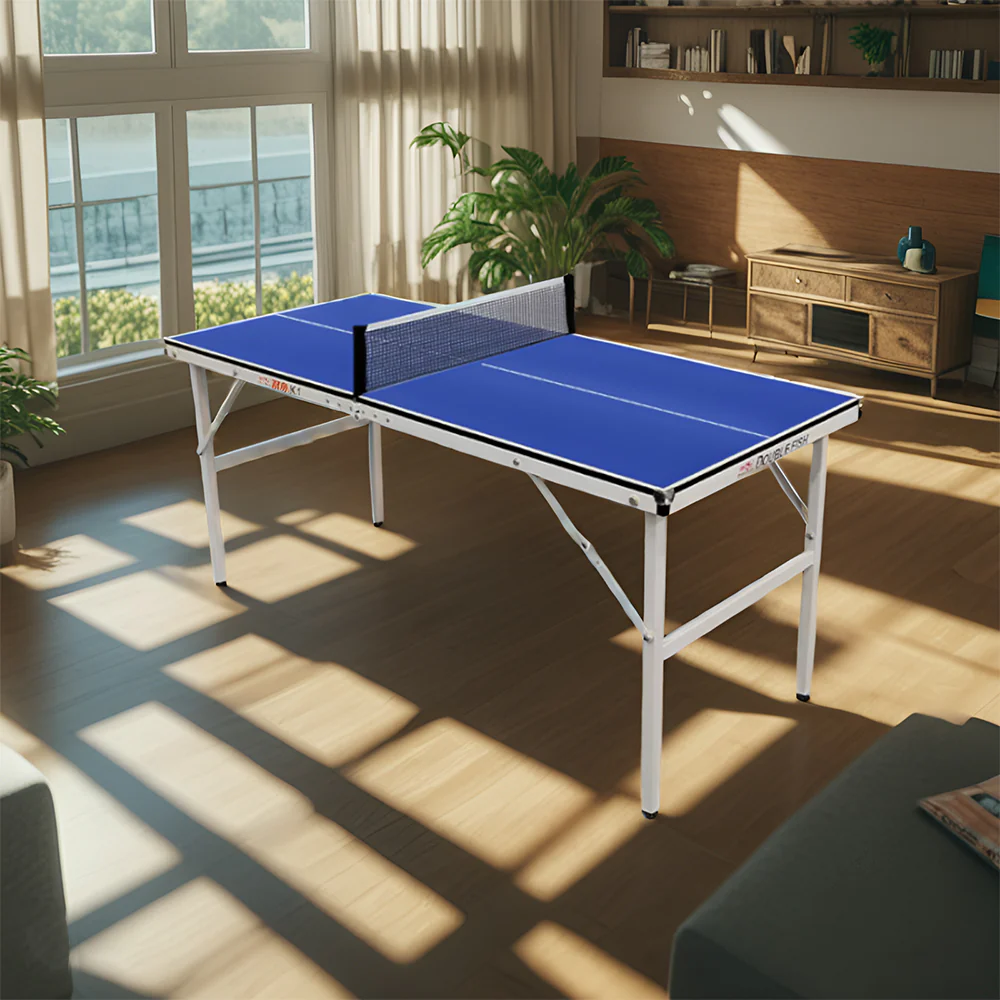 DOUBLE FISH K1 Indoor 12mm Blue Table Tennis Pingpong Table-Bats Balls Net ITTF Approve - Image 10
