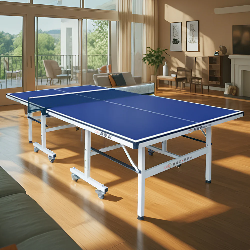 DOUBLE FISH Q1 Indoor 15mm Blue Table Tennis Pingpong Table-Bats Balls Net ITTF Approve - Image 2