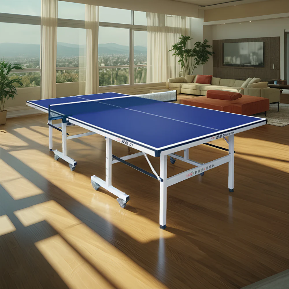 DOUBLE FISH Q1 Indoor 15mm Blue Table Tennis Pingpong Table-Bats Balls Net ITTF Approve - Image 3