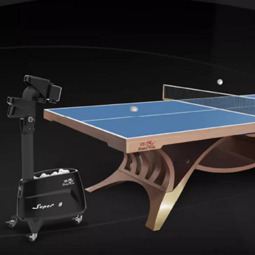 DOUBLE FISH Super 8 Vertical Intelligent Technology Table Tennis Ball Serving Machine-Blue&Black - Image 8