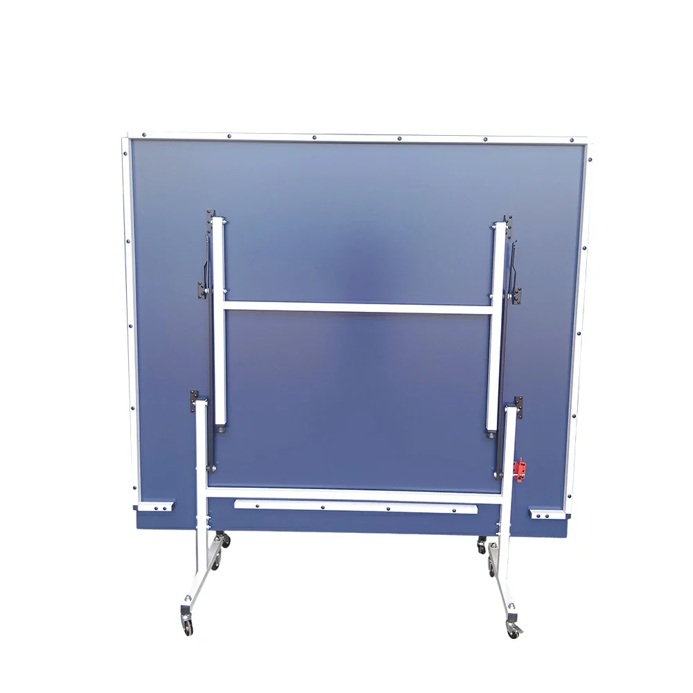 DOUBLE HAPPINESS Premium 13mm Indoor Black&Blue Foldable Solo Play Table Tennis Pingpong Table - Bats Balls Net - Image 14
