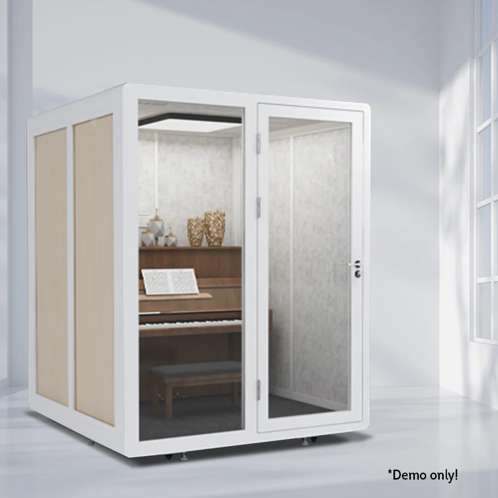 MODERA BLF17 1.8X1.8m Movable Soundproof Booth w/ Light - White Indoor - Image 3