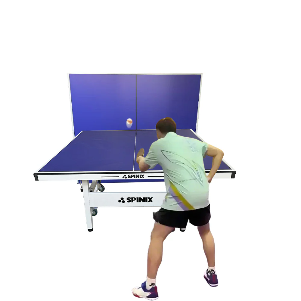 SPINIX Rollaway 13mm Indoor Black&Blue  Foldable Solo Play Table Tennis Pingpong Table-Bats Balls Net - Image 10
