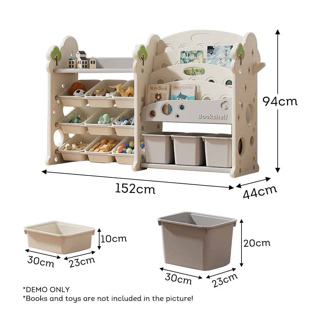 LIVARA Multifunctional Toy Storage Rack Bookshelf - Image 14