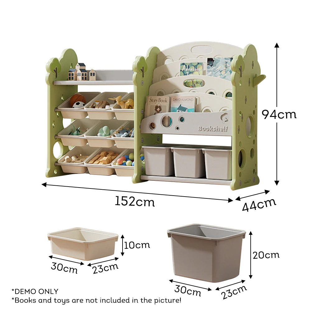 LIVARA Multifunctional Toy Storage Rack Bookshelf - Image 15