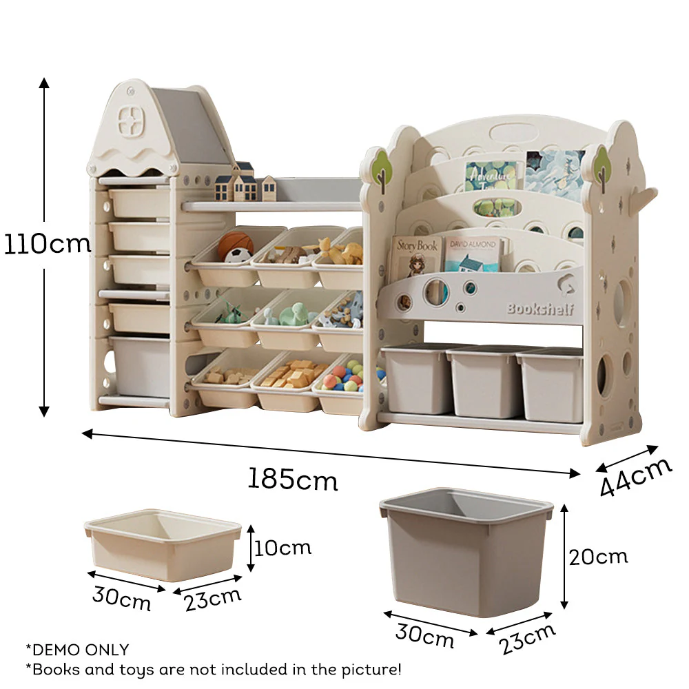 LIVARA Multifunctional Toy Storage Rack Bookshelf - Image 16