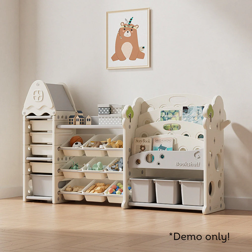 LIVARA Multifunctional Toy Storage Rack Bookshelf - Image 5