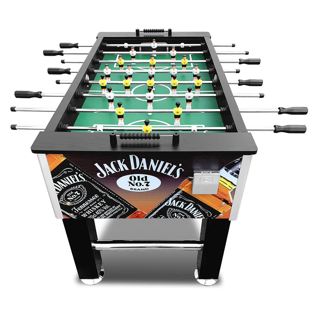 KICKSY JD 5FT Foosball Soccer Table Black with Solid Steel Rods - Image 7