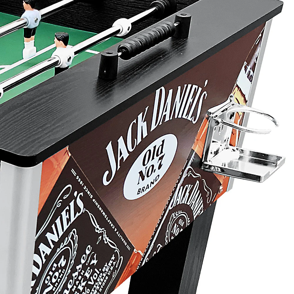 KICKSY JD 5FT Foosball Soccer Table Black with Solid Steel Rods - Image 8