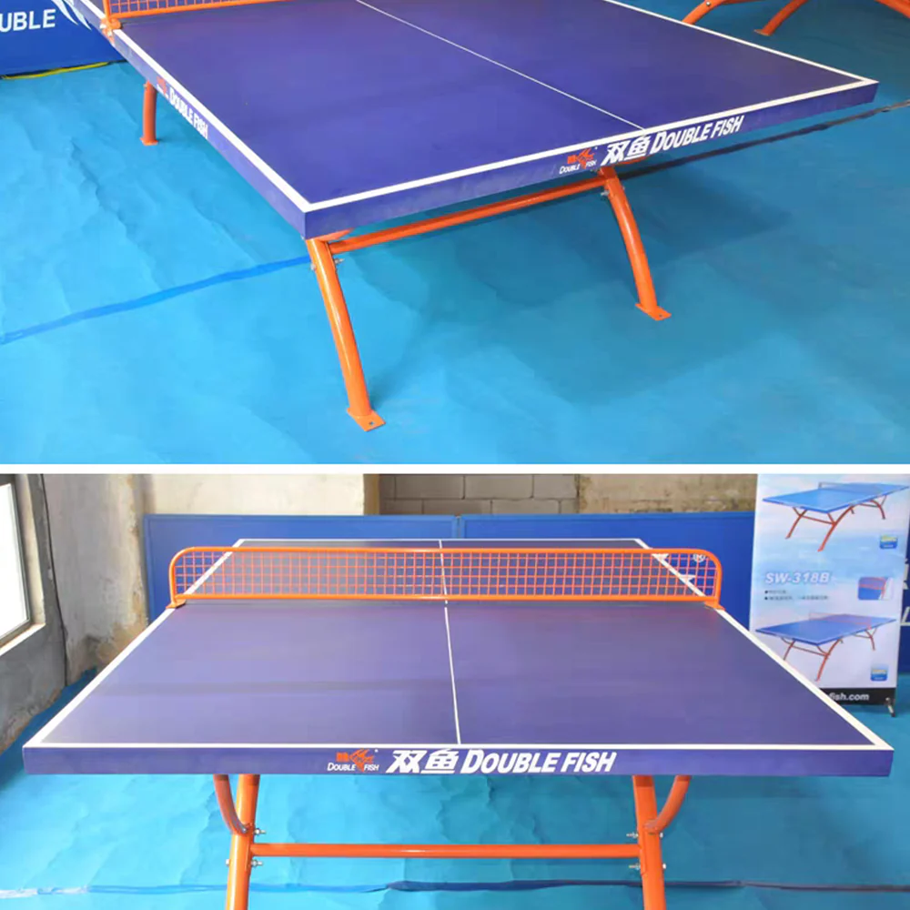 DOUBLE FISH SW318B Outdoor Waterproof Blue Table Tennis Pingpong Table-Bats Balls Net ITTF Approve - Image 11