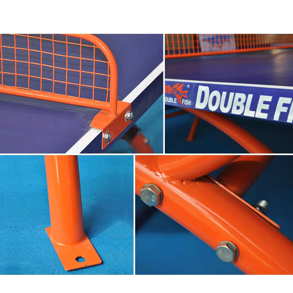 DOUBLE FISH SW318B Outdoor Waterproof Blue Table Tennis Pingpong Table-Bats Balls Net ITTF Approve - Image 5