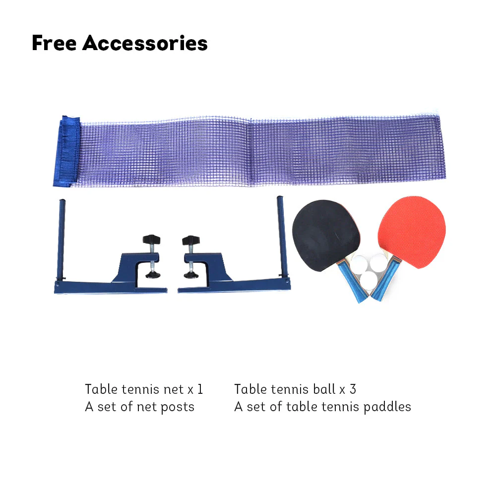 DOUBLE FISH SW321 Outdoor Waterproof Blue Table Tennis Pingpong Table-Bats Balls Net ITTF Approve - Image 7