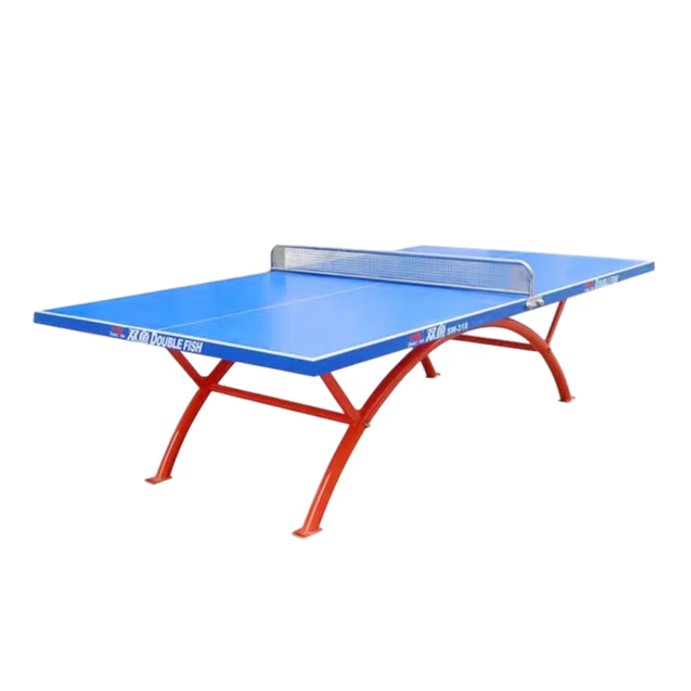 DOUBLE FISH SW318 Outdoor Waterproof Blue Table Tennis Pingpong Table-Bats Balls Net ITTF Approve - Image 7