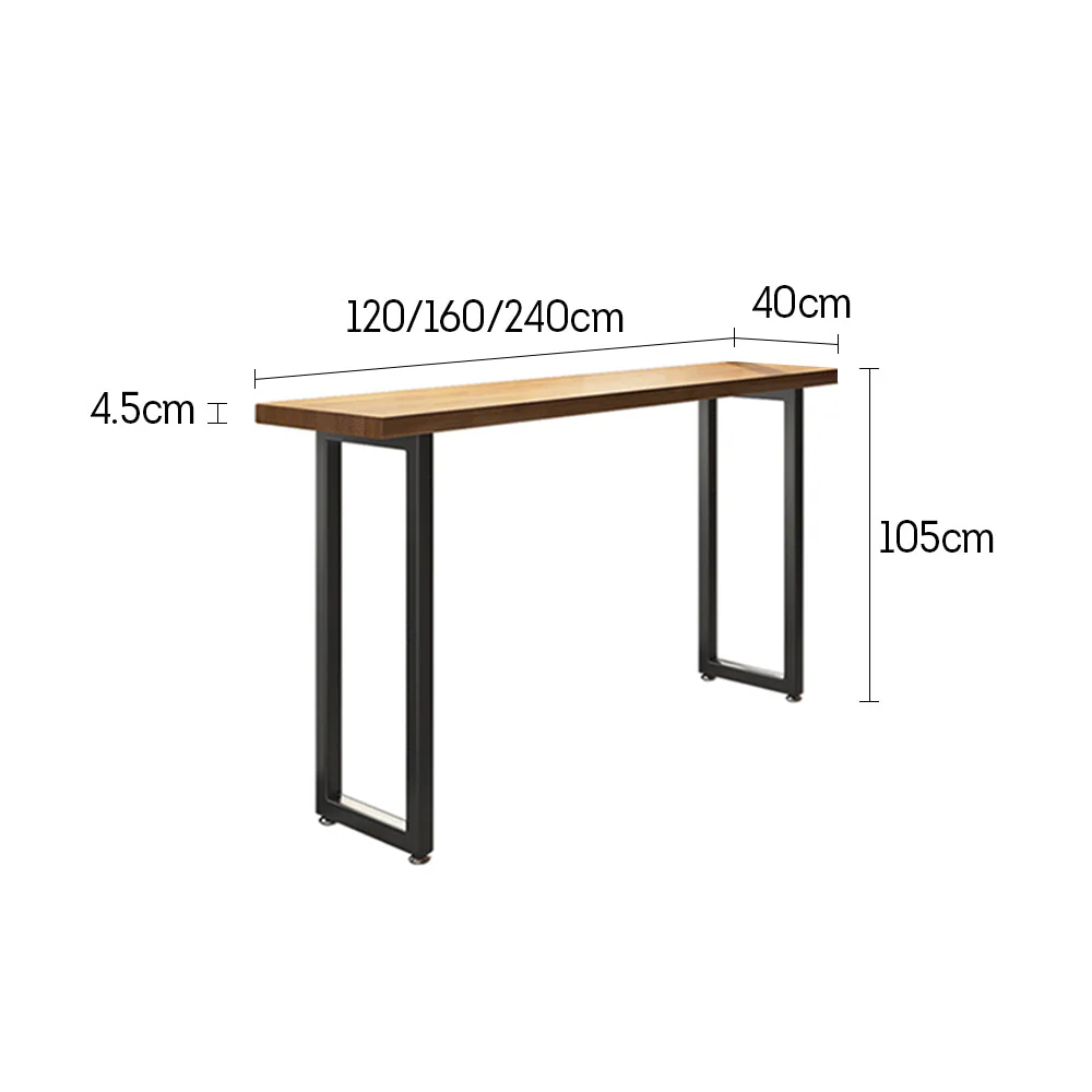 LIVARA 120/ 160/ 240/ 300CM Length Table/Bar Stool Solid Wood Tabletop - Image 7