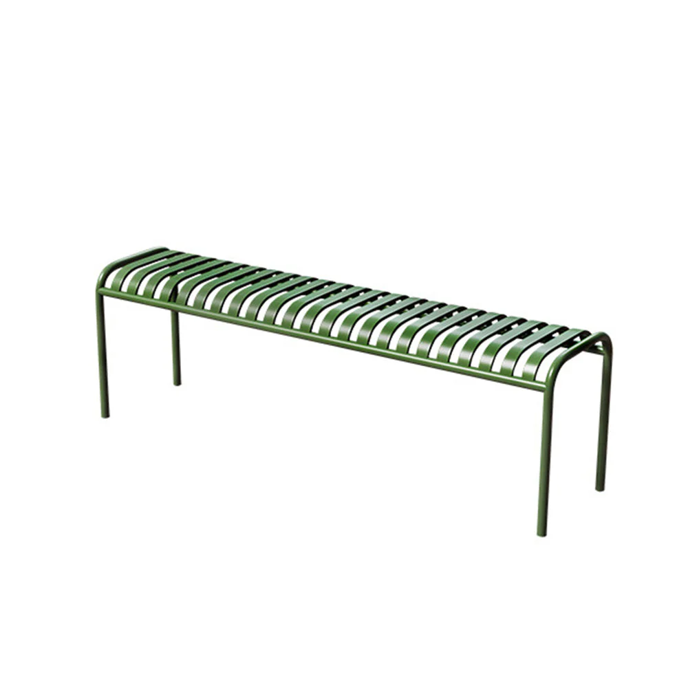 SOLARA Outdoor Iron Table/Bench/Chair/Sofa/Bar Stool - Green - Image 15