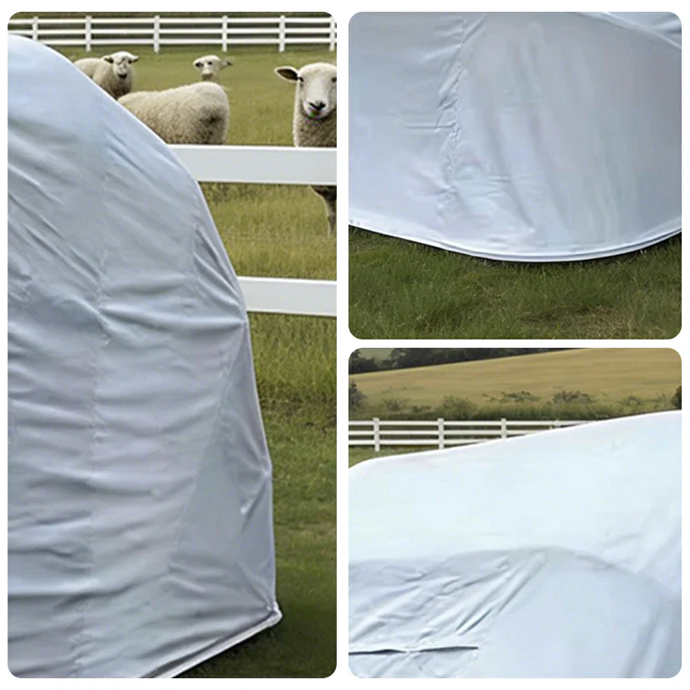 TREKKA Upgraded Galvanized Car Canopy 5.7/6m Portable Cover with Reinforced Steel Frame, Waterproof & UV-Resistant Fabric, Wind-Stable Structure - Grey - Image 3