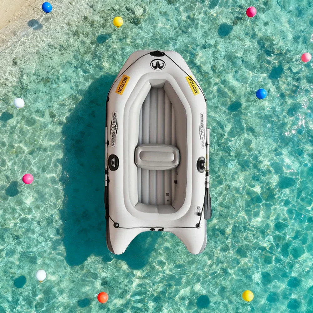 TREKKA 4-Person Kayak Durable PVC Multi-Chamber Design Removable Seat Cushion 279cm Ideal for Fishing & Recreation - Image 4