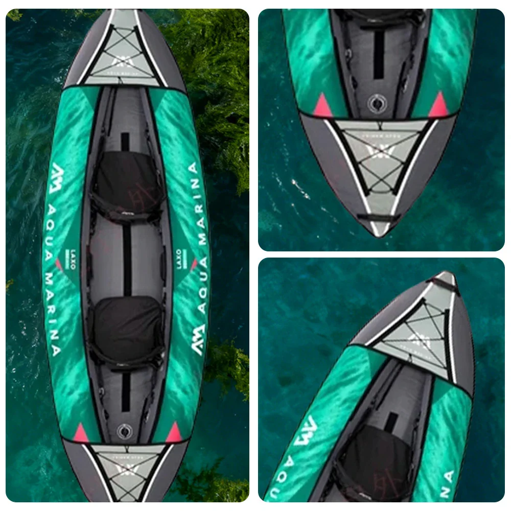 TREKKA 285/320cm Kayak Durable PVC Construction Multi-Chamber Design Removable Seat Cushion Ideal for Fishing & Recreation - Image 8