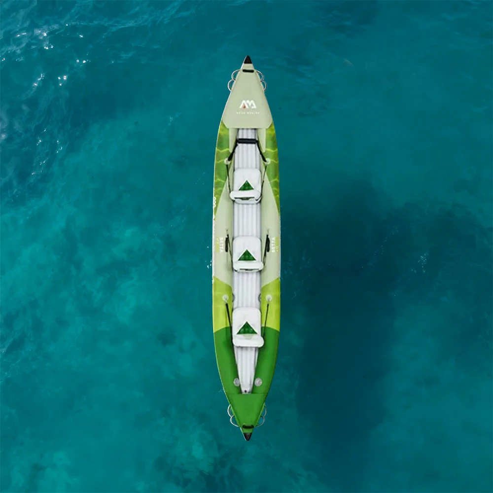 TREKKA 312/412/475cm Inflatable Kayak Durable PVC Multi-Chamber Design Splash-Proof Bow Removable Seat Ideal for Fishing & Recreation - Image 14