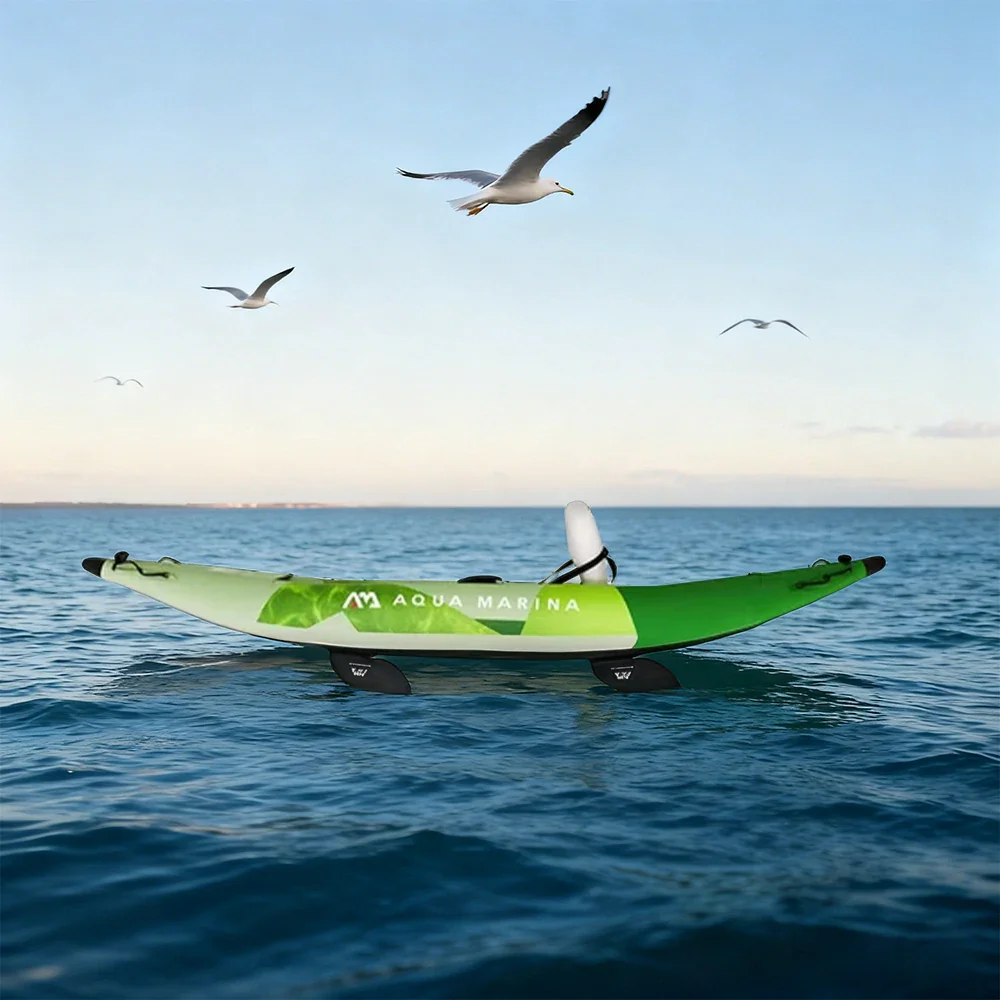 TREKKA 312/412/475cm Inflatable Kayak Durable PVC Multi-Chamber Design Splash-Proof Bow Removable Seat Ideal for Fishing & Recreation - Image 2