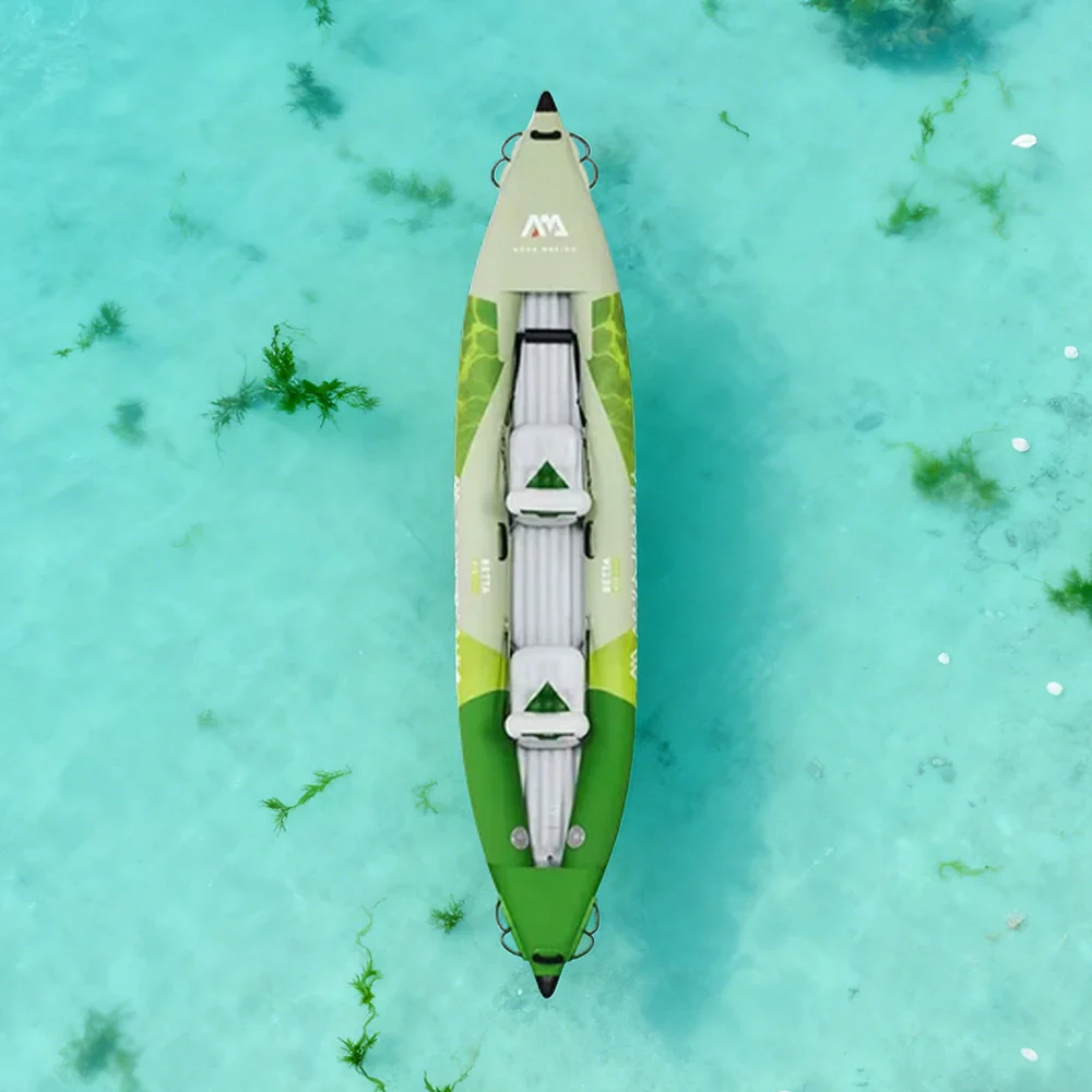TREKKA 312/412/475cm Inflatable Kayak Durable PVC Multi-Chamber Design Splash-Proof Bow Removable Seat Ideal for Fishing & Recreation - Image 9