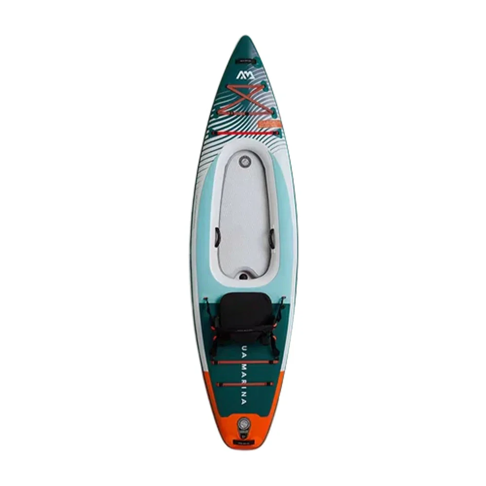 TREKKA 340/402cm Kayak Multi-Chamber Design Durable PVC Removable Seat Cushion Ideal for Fishing & Recreation