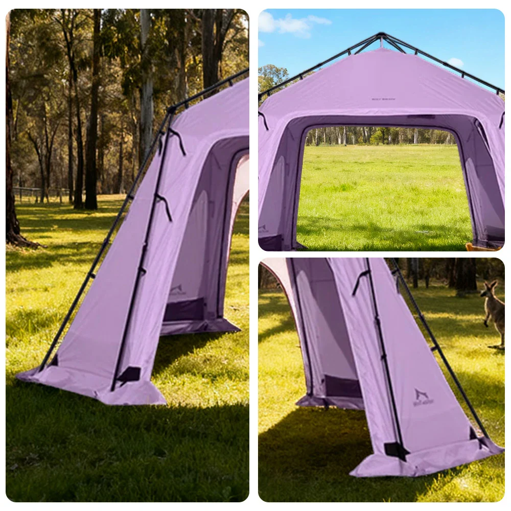 TREKKA Auto-Open Large Camping Canopy Tent - Ripstop Oxford Fabric, Quick Setup, Heavy-Duty Steel Frame, Spacious Outdoor Shelter - Pink - Image 3