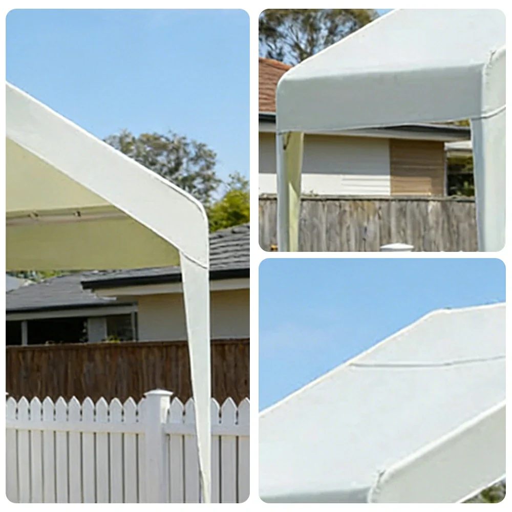 TREKKA Outdoor Pop-Up Gazebo - 3x3m Canopy Only, Reinforced Steel Frame, Waterproof & UV-Resistant Fabric, Wind-Stable Structure, Quick Assembly - Ivory White - Image 3