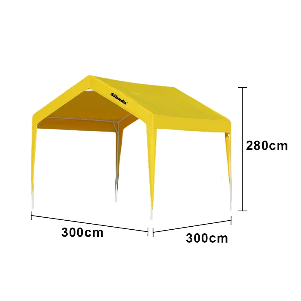 TREKKA Outdoor Pop-Up Gazebo - 3x3m Canopy Only, Reinforced Steel Frame, Waterproof & UV-Resistant Fabric, Wind-Stable Structure, Quick Assembly - Yellow - Image 5