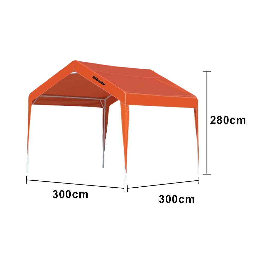 TREKKA Outdoor Pop-Up Gazebo - 3x3m Canopy Only, Reinforced Steel Frame, Waterproof & UV-Resistant Fabric, Wind-Stable Structure, Quick Assembly - Orange - Image 5