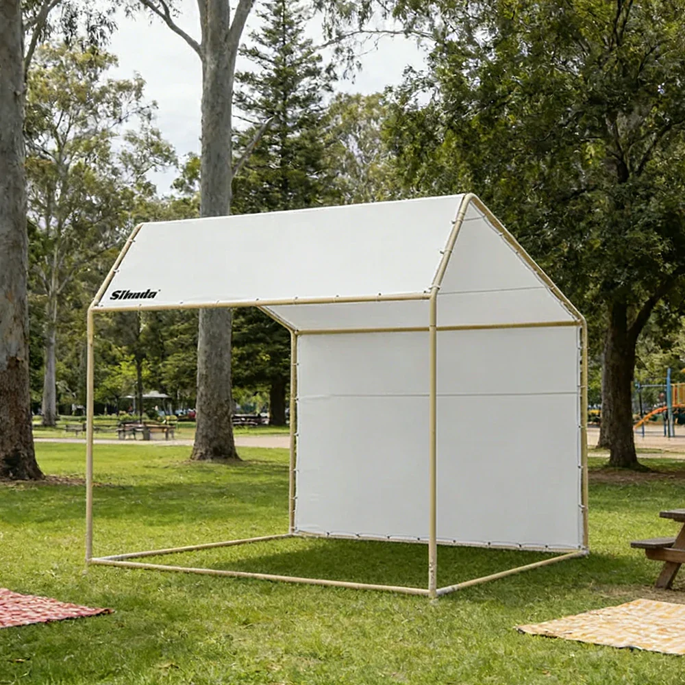 TREKKA Outdoor Pop-Up Gazebo 2/3m Canopy with Reinforced Steel Frame, Waterproof & UV-Resistant Fabric, Wind-Stable Structure, Quick Assembly - White - Image 2