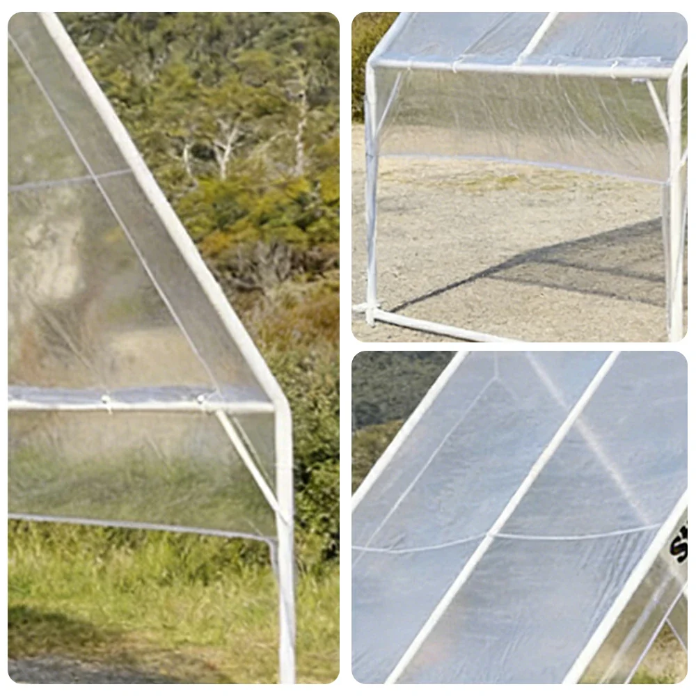 TREKKA Extra-Thick Outdoor Canopy Tent - 3x3m Fully Transparent Cover with Reinforced Steel Frame, Wind-Stable Structure, Waterproof & UV-Resistant Material - Clear - Image 3