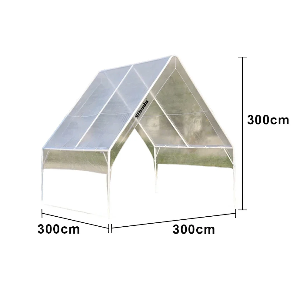 TREKKA Extra-Thick Outdoor Canopy Tent - 3x3m Fully Transparent Cover with Reinforced Steel Frame, Wind-Stable Structure, Waterproof & UV-Resistant Material - Clear - Image 5