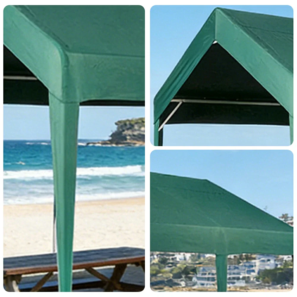 TREKKA Heavy-Duty Outdoor Canopy Tent - 3x6m Large Canopy with Reinforced Steel Frame, Waterproof & UV-Resistant Fabric, Wind-Stable Structure - Army Green - Image 3